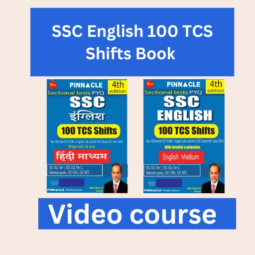 SSC English 100 TCS Shifts 4th edition book video course 